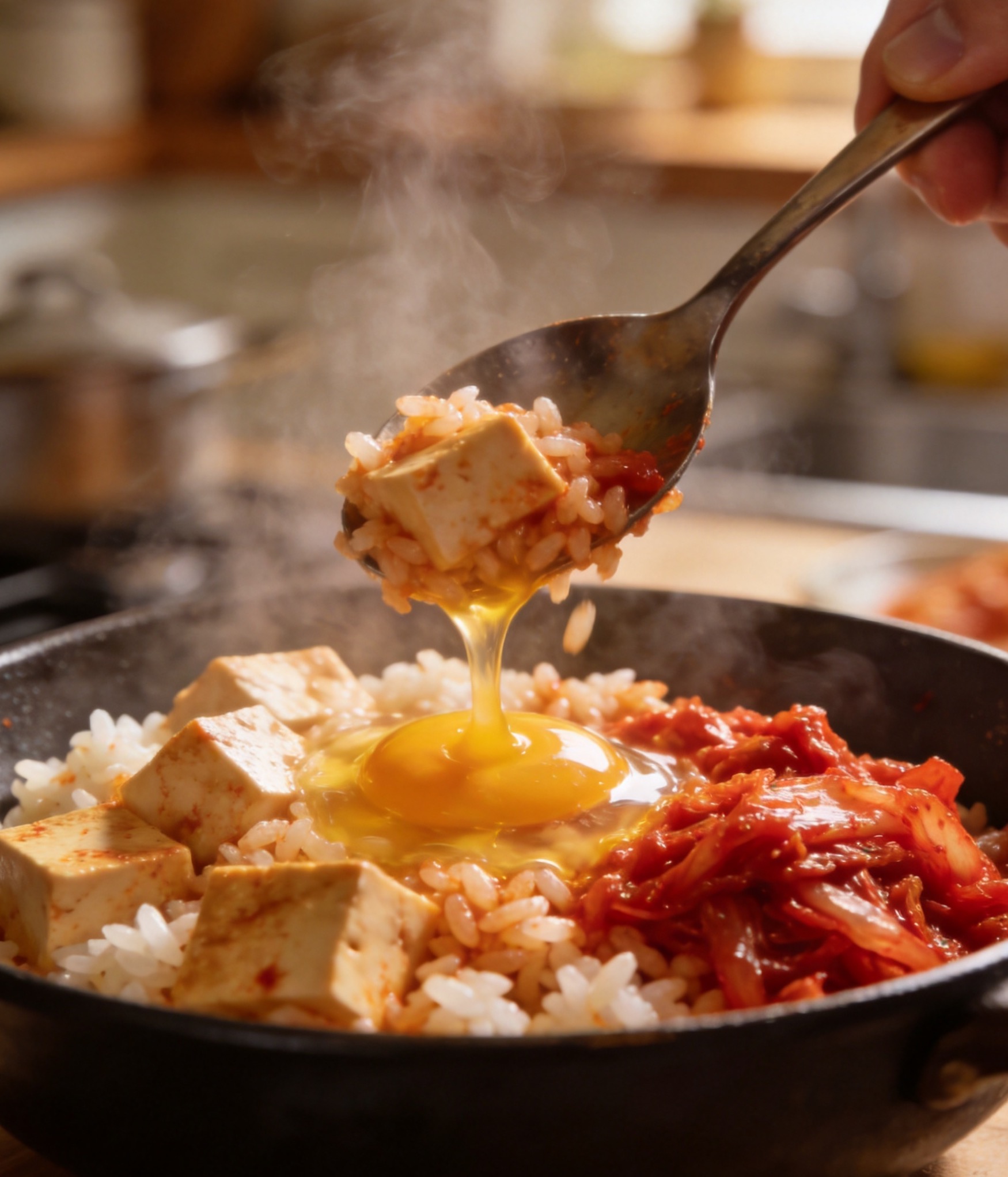 두부 김치덮밥